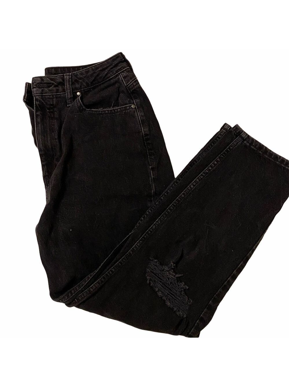 Guess 29 Distressed Black Jeans 15w12r26L